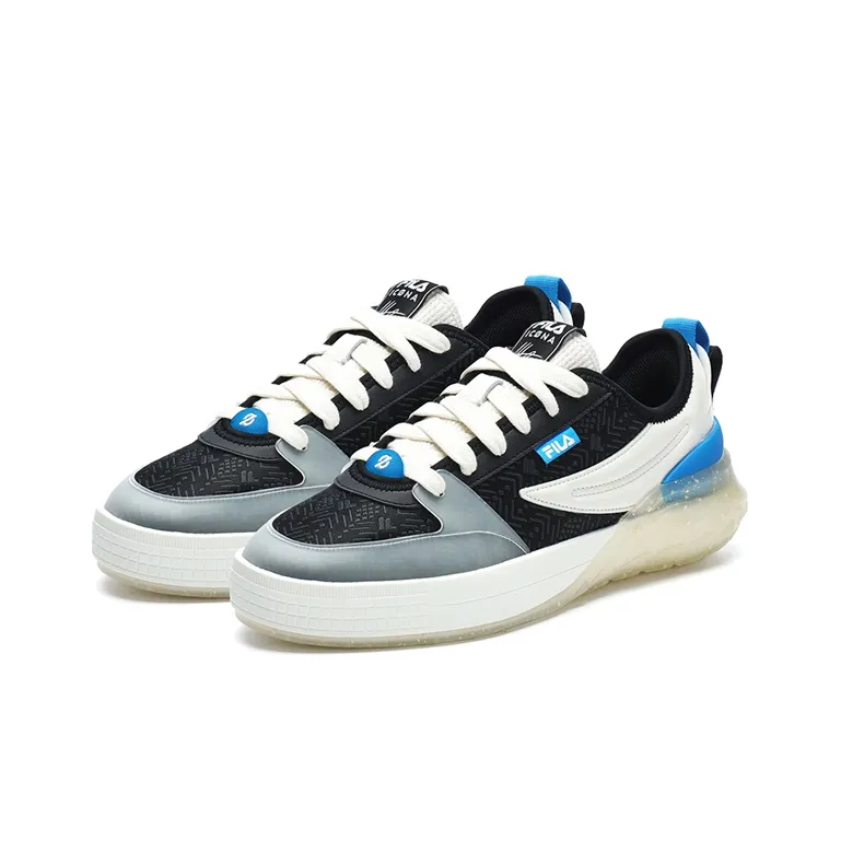FILA MIXA Anti Slip Wear Resistant Low Top Skateboard Shoes Men's Black-1