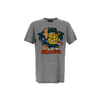 DSQUARED 2 Graphic Printed Crewneck T Shirt