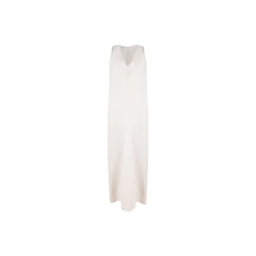 Brunello Cucinelli Sleeveless Dresses Women's White