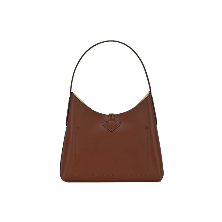 LONGCHAMP Roseau Calfskin Shoulder Bag Handbag Shoulder Bag Women's Brown-2