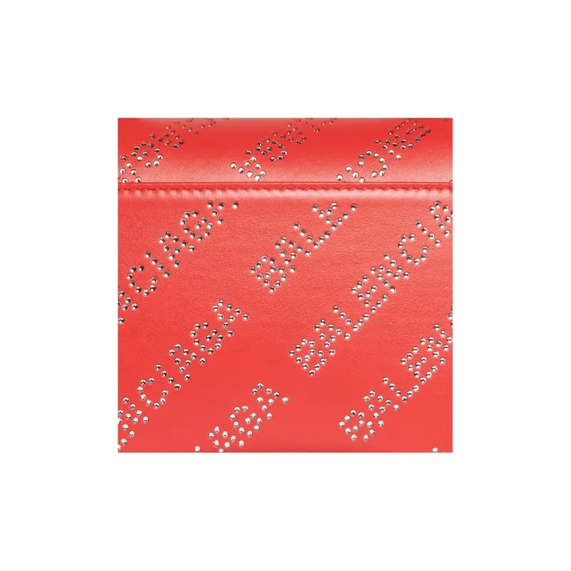 Balenciaga Hourglass Cow Leather Hourglass Bag Shoulder Bag Crossbody Bag Handbag Extra Small Women's Red-6