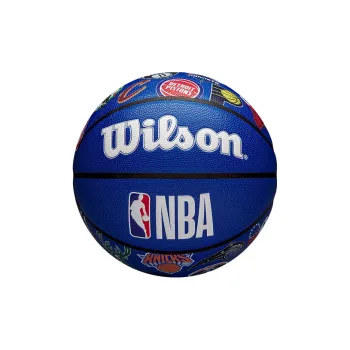 Wilson x NBA NBA Full Team Emblem Series PU Basketball Black Orange Size 7 Ball Training Unisex