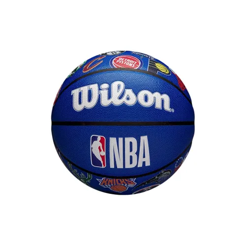 Wilson x NBA NBA Full Team Emblem Series PU Basketball Black Orange Size 7 Ball Training Unisex