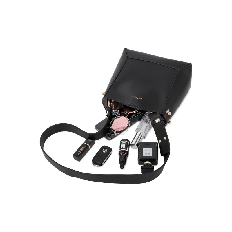 Hush Puppies Cow Leather Bucket Bags Shoulder Bags Women's Coffee-12