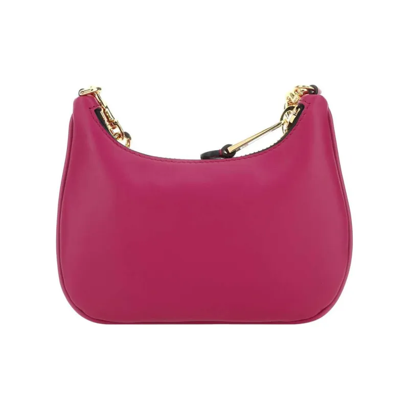 MOSCHINO Calfskin Handbag, Shoulder Bag Regular Women's Purple-2