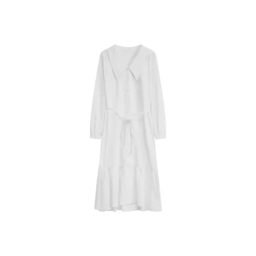 CHUU Long-Sleeved Dresses Women's White