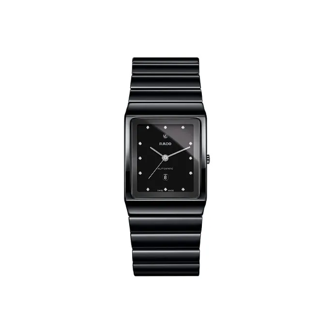 RADO Automatic Mechanical Movement Men's Watches Watch 30mm Black Dial Ceramic Watch Case Ceramic Strap-0