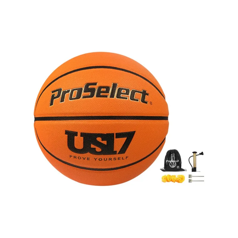 ProSelect x US17 Microfiber Leather Basketball Brown Size 7 Training Unisex-4