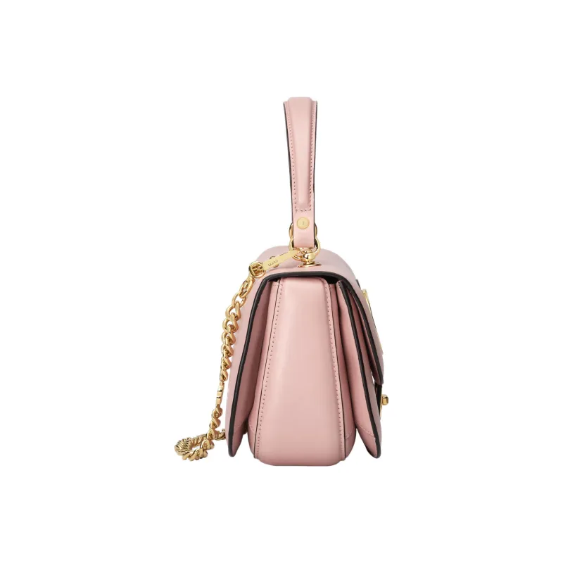 GUCCI Blondie Leather Shoulder Bag Crossbody Bag Handbag Small Size Women's Pink-5