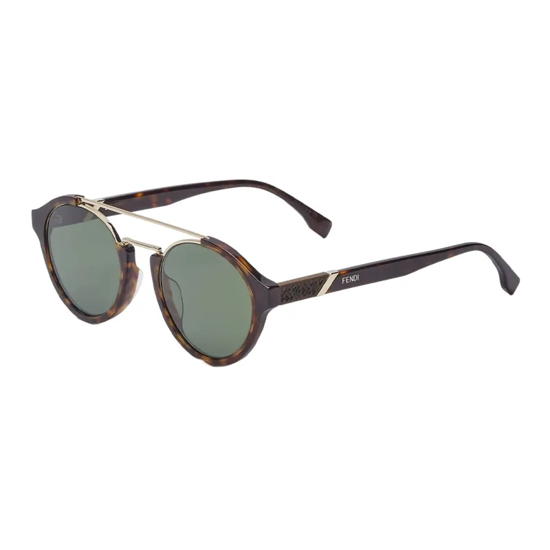 FENDI Plate And Metal Aviator Sunglasses Men's-0