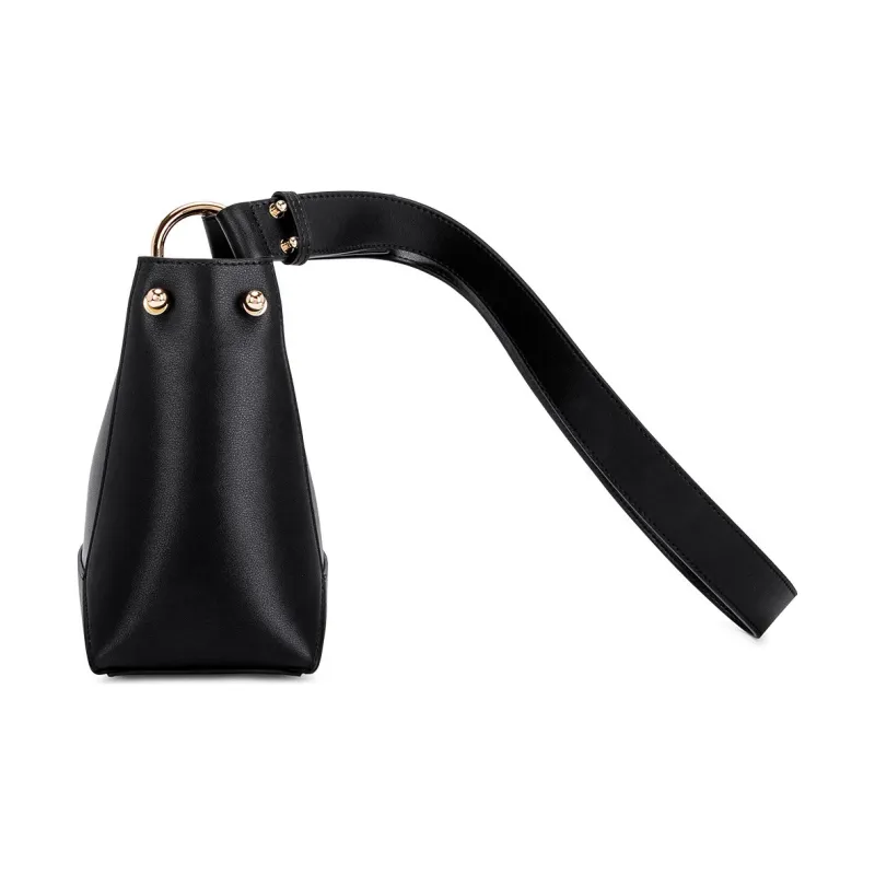 Hush Puppies Cow Leather Bucket Bags Shoulder Bags Women's Coffee-9