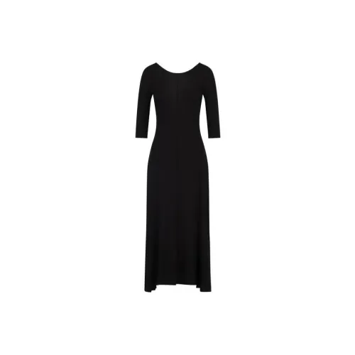 ARMANI EXCHANGE Short-Sleeved Dresses Women's Black