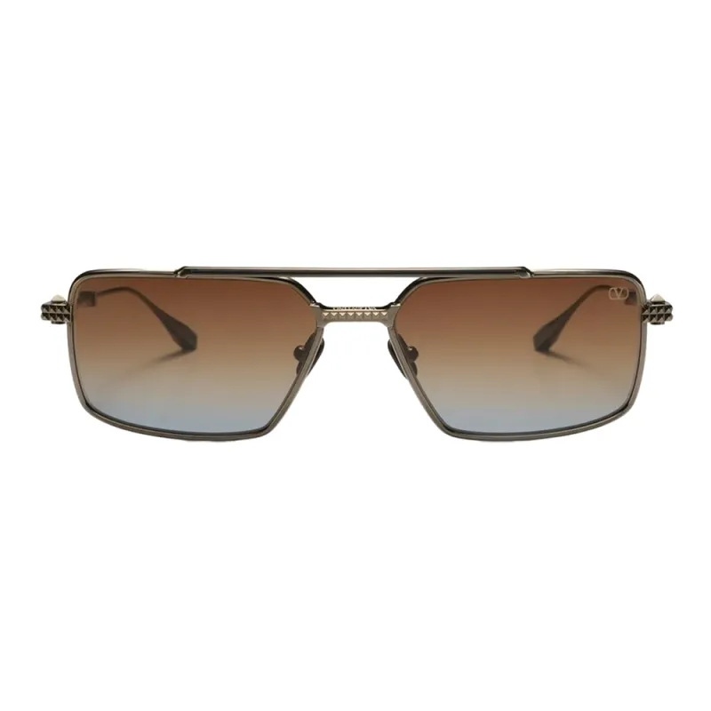 Valentino Garavani Eyewear Rockstud Pilot frame Sunglasses-0