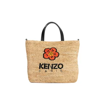 KENZO Flower Embroidered Tote Bag