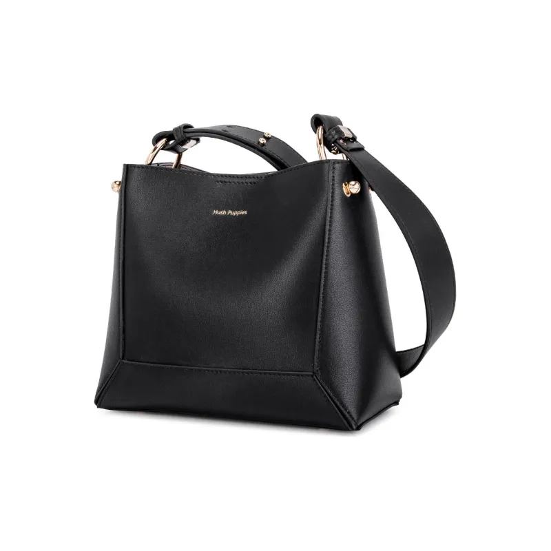 Hush Puppies Cow Leather Bucket Bags Shoulder Bags Women's Coffee-8