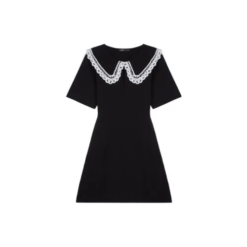 Maje SS23 Short-Sleeved Dresses Women's Black