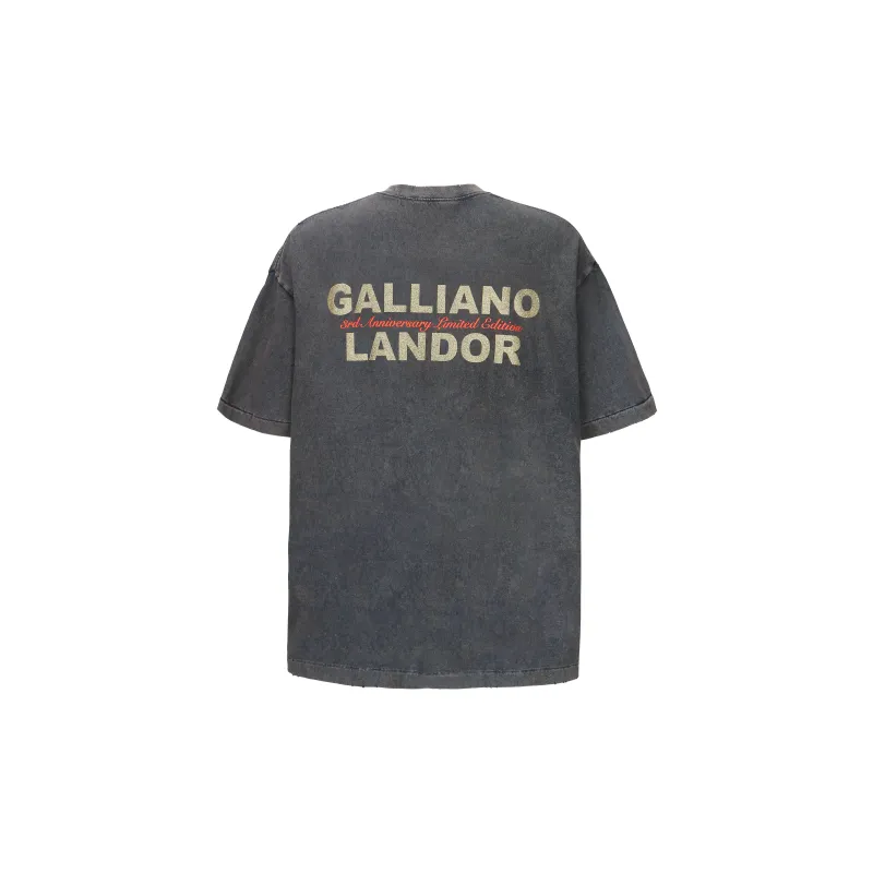 GALLIANO LANDOR T Shirt Unisex Black-1