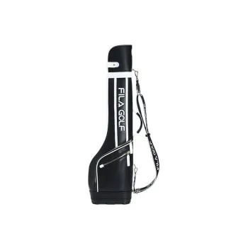 FILA Polyurethane Golf Bag, Club Bag, Equipment Bag, Shoulder Bag, Crossbody Bag Regular Women's Black