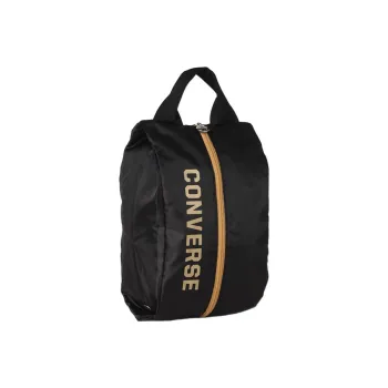 Converse Polyester Portable Shoe Bag Small Size Unisex Black & Gold