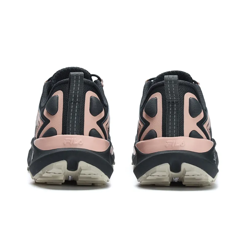 FILA LYNX Anti Slip Wear Resistant Low Top Trail Running Running Shoes Women's Pink Black-3