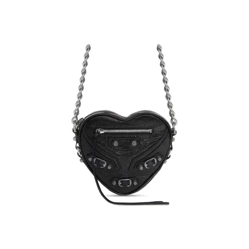 Balenciaga Le Cagole Heart Mini Bag Black