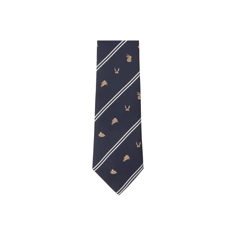 MUSTKOO Ties Men Navy Blue-1