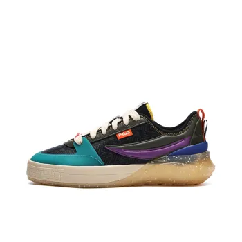FILA MIX Dragon Scales Wear Resistant Slip Resistant Low Top Skateboard Shoes Men's Duck Aqua Blue
