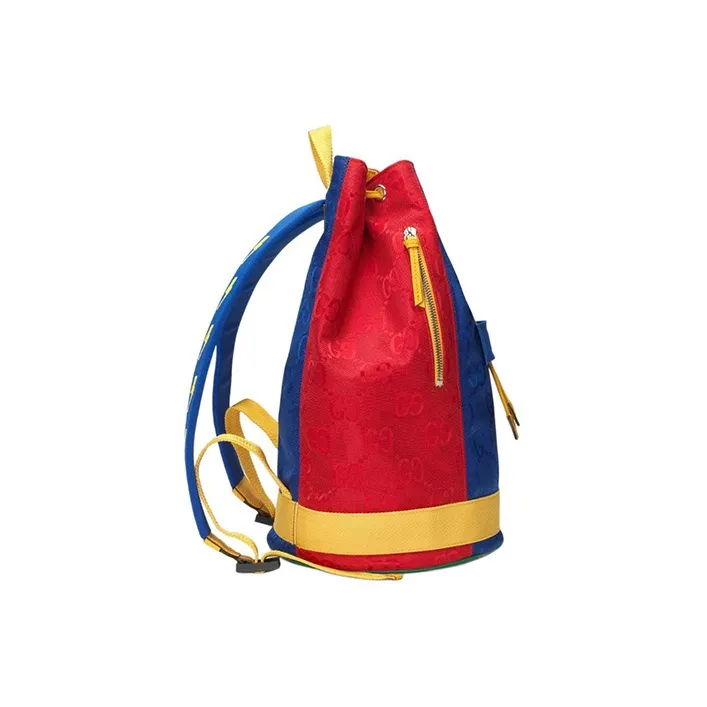 GUCCI Nylon Kids' Backpacks Kids' Yellow/Blue/Red-1