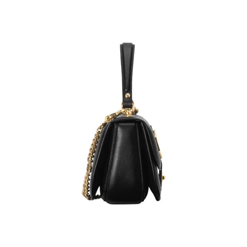 GUCCI Blondie Leather Shoulder Bag, Crossbody Bag, Handbag Trumpets Women's Black-5