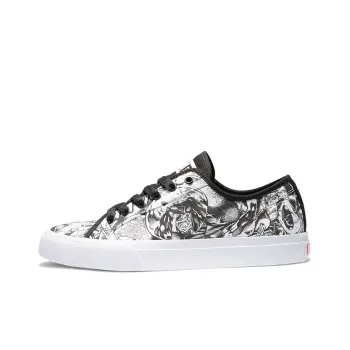 MARVEL x DC Shoes Low Top Skateboard Shoes Men's Black White