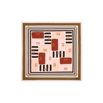 FENDI Silk Scarves Women's Multicolor