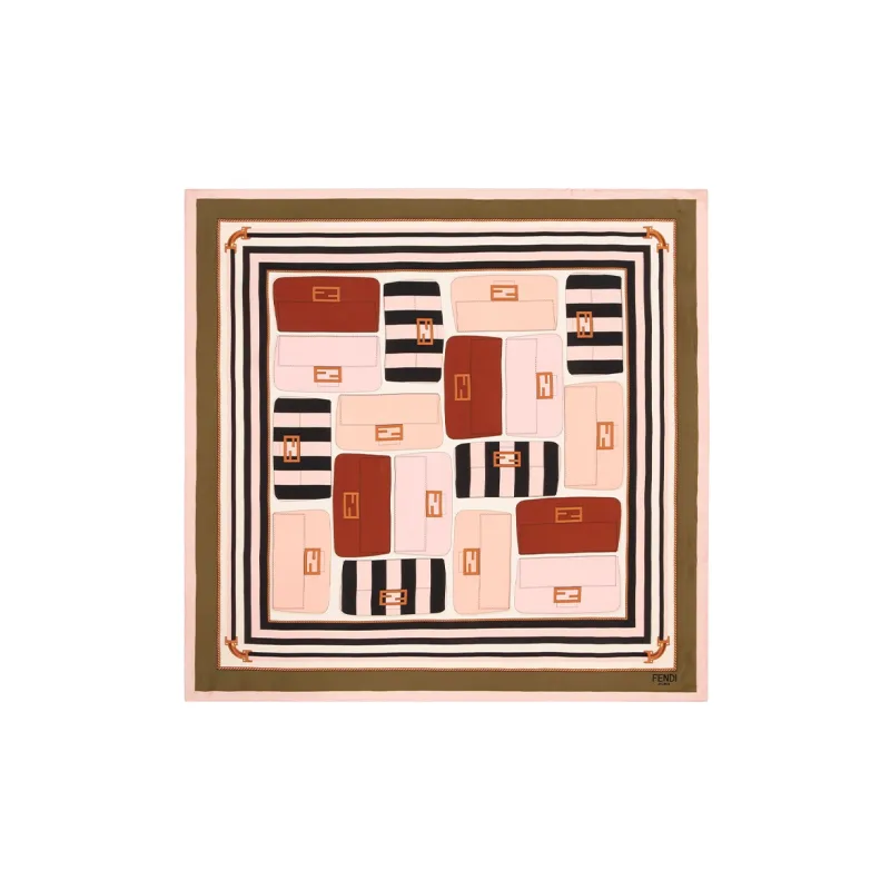 FENDI Silk Scarves Women's Multicolor-0