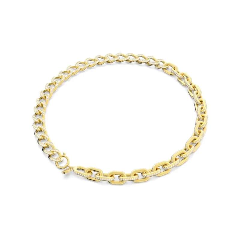Swarovski Faux Crystal Necklaces Women's Gold-2