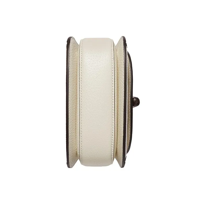 GUCCI Bamboo 1947 Canvas With Leather Trim Bamboo Bag Handbags Shoulder Bags Mini Women's White-6