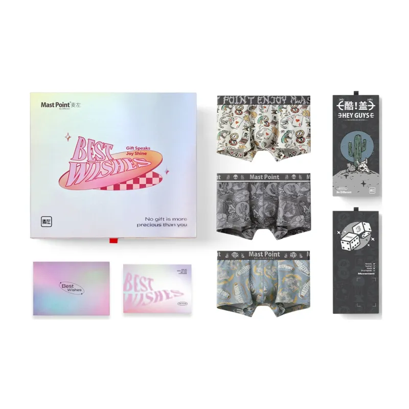 Mast Point Underpants Men's 3 Pack With Gift Box Set Included-5