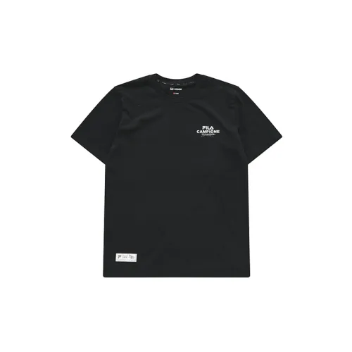 FILA FUSION BASEBALL Series T-Shirts Men Pitch Black