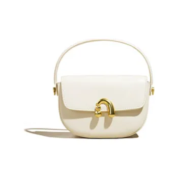 MISS MUSI Cow Leather Handbag Shoulder Bag Crossbody Bag Small Size Black/Red/White/Coffee