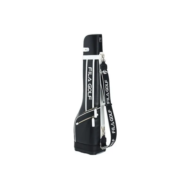 FILA Polyurethane Golf Bag, Club Bag, Equipment Bag, Shoulder Bag, Crossbody Bag Regular Women's Black-1