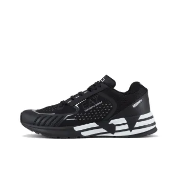 EMPORIO ARMANI EA7 Low-Top Sports Casual Shoes Unisex Black White