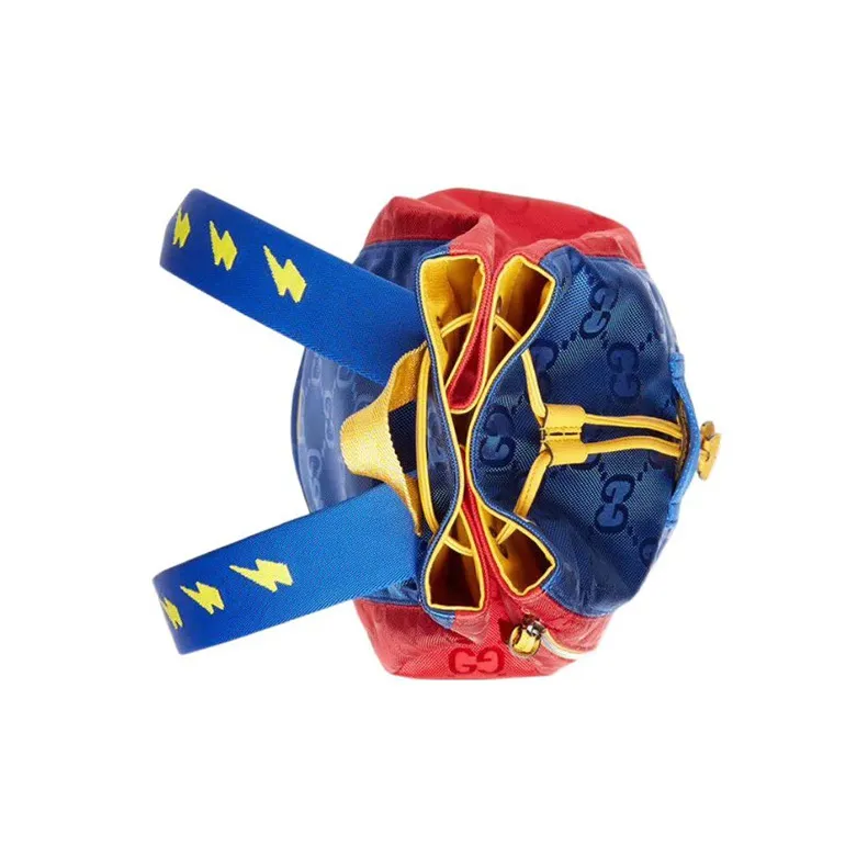 GUCCI Nylon Kids' Backpacks Kids' Yellow/Blue/Red-3