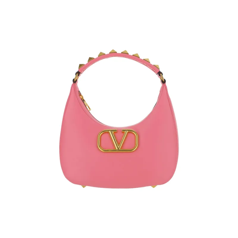Valentino STUD SIGN Calfskin Hobo Bag, Handbag, Shoulder Bag Women's-0
