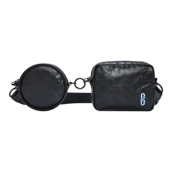 361° Fabric Crossbody Bag Small Size Unisex Black