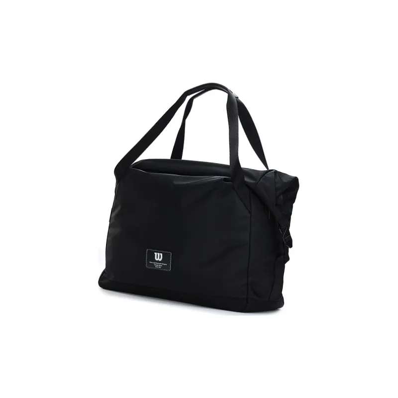 Wilson Fabric Handbag Crossbody Bag Large Size Unisex Black-3