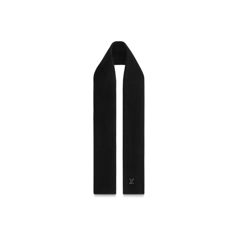 LOUIS VUITTON AHEAD Knit Scarves Men's Black-1