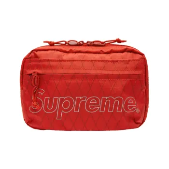 Supreme Nylon Fabric Shoulder Bag, Crossbody Bag Regular Unisex Red