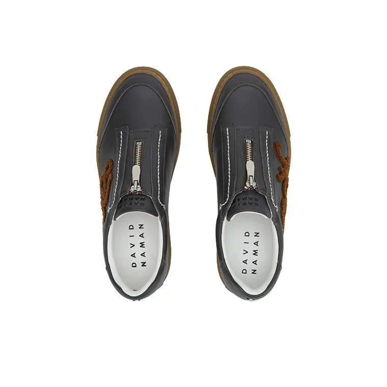 DAVID NAMAN Stylish Skateboarding Shoes Men's Gray-4