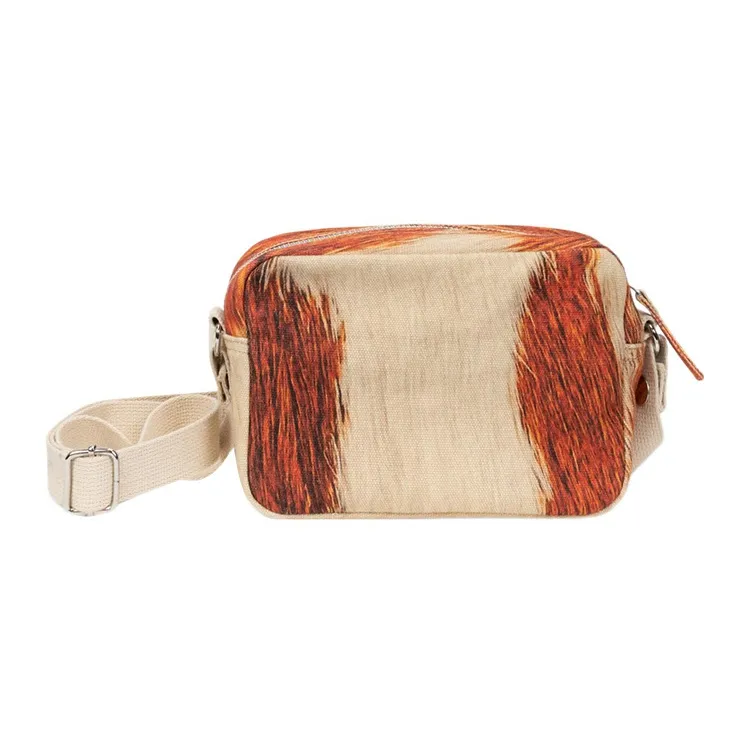 Stussy Cotton Shoulder Bag, Crossbody Bag Regular Unisex Brown-1