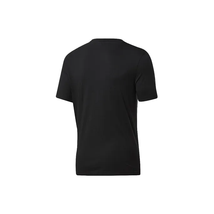 Reebok Drop Shoulder Sleeve T Shirt Unisex Black-1