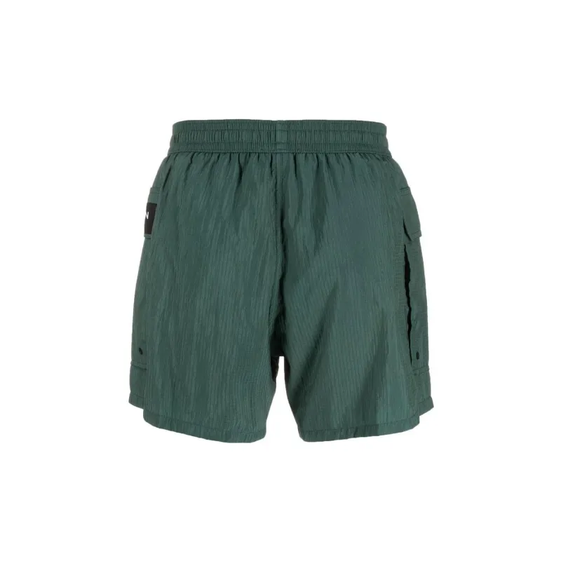 BALMAIN Logo patch Drawstring Swim Shorts-1