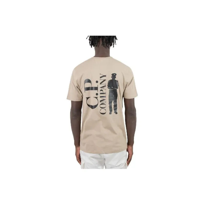 C.P.Company T Shirts Men Beige-1